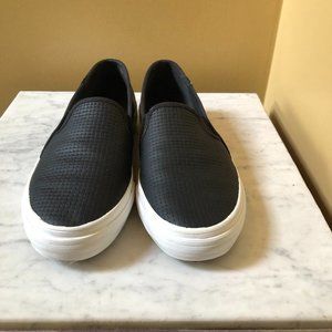 Keds Double Decker Leather Slip On Sneakers